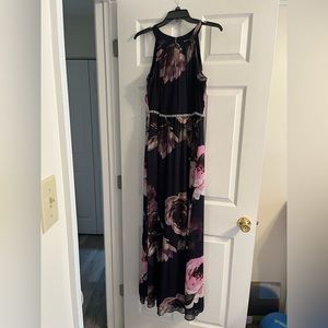 Floral, floor length dress